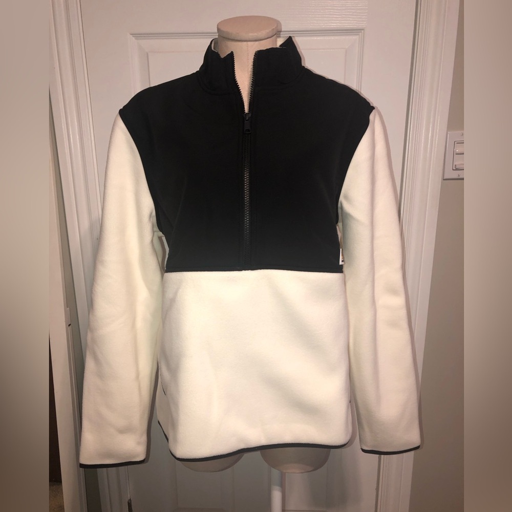 Hudson’s Bay HBC Unisex Black and White Women's fleece Jacket